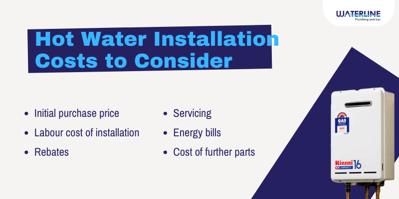hot water installation costs to consider
