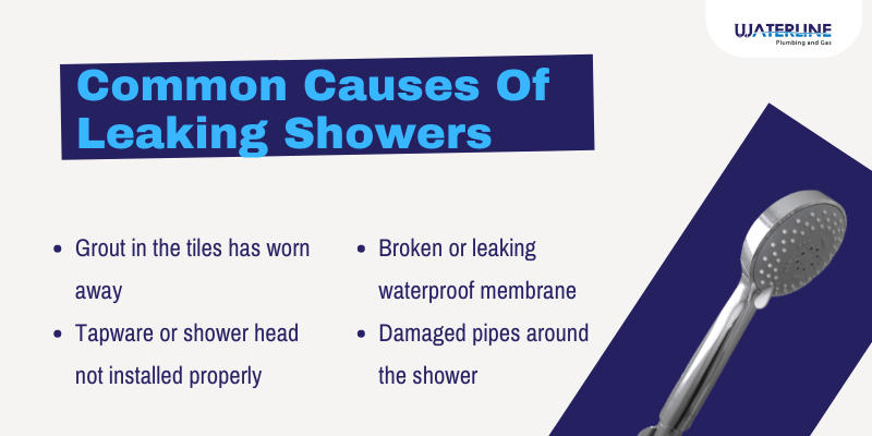 common causes of leaking showers